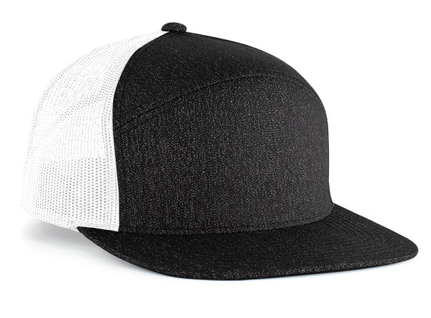 Pacific Headwear 6 - Panel Arch Heather Trucker Snapback