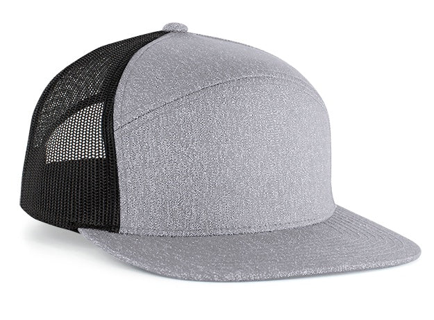 Pacific Headwear 6 - Panel Arch Heather Trucker Snapback