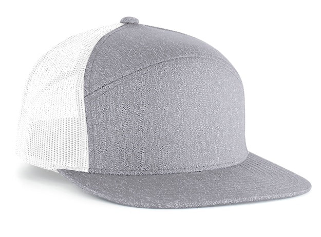 Pacific Headwear 6 - Panel Arch Heather Trucker Snapback