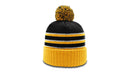 Richardson 134 - STRIPED BEANIE W/ CUFF & POM