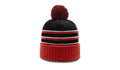 Richardson 134 - STRIPED BEANIE W/ CUFF & POM
