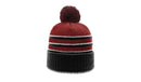 Richardson 134 - STRIPED BEANIE W/ CUFF & POM
