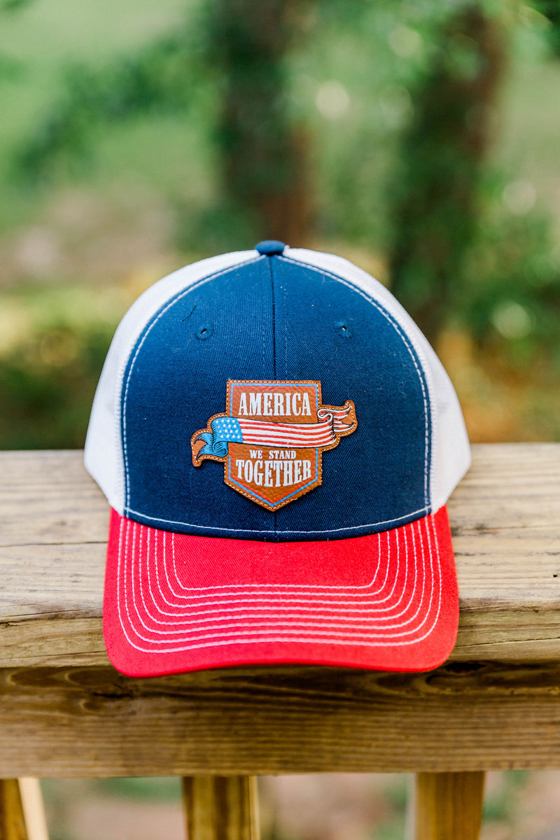 America - We Stand Together - Navy/Red/White Hat