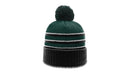Richardson 134 - STRIPED BEANIE W/ CUFF & POM