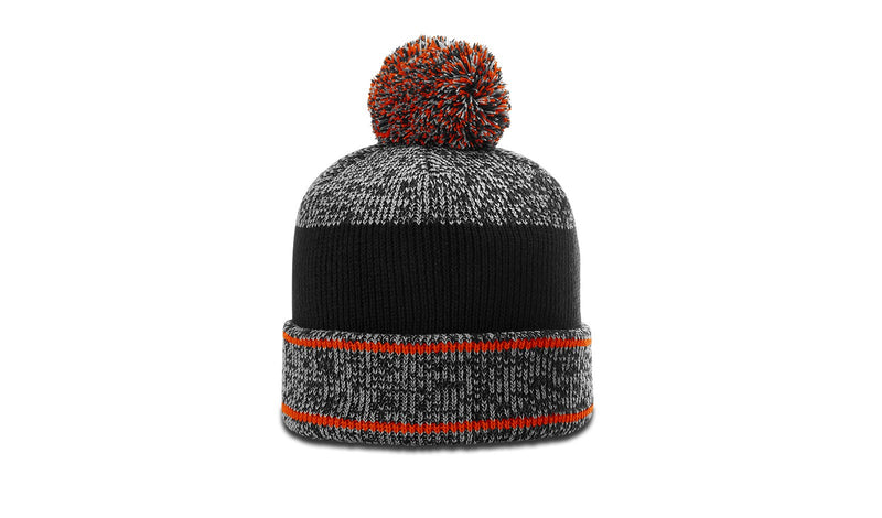 Richardson 148 HEATHERED BEANIE W/ CUFF & POM