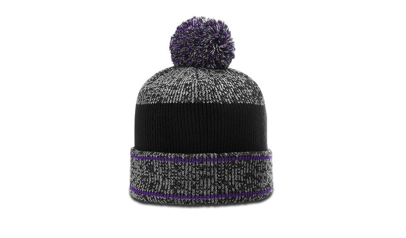 Richardson 148 HEATHERED BEANIE W/ CUFF & POM