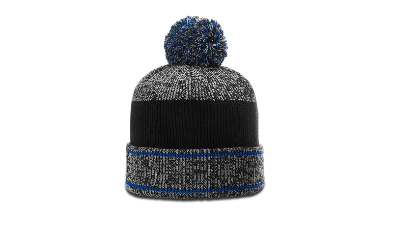 Richardson 148 HEATHERED BEANIE W/ CUFF & POM